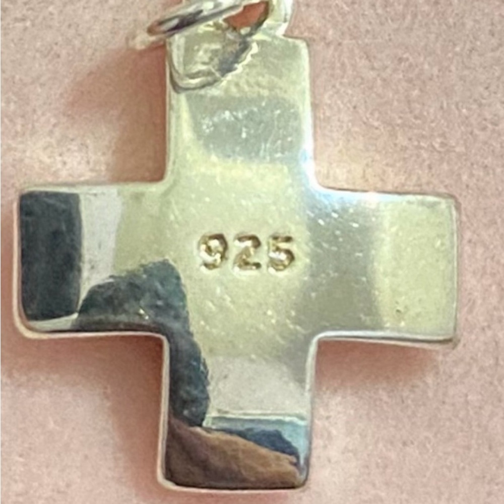 .925 Silver Cross Pendant - Picture 3 of 4